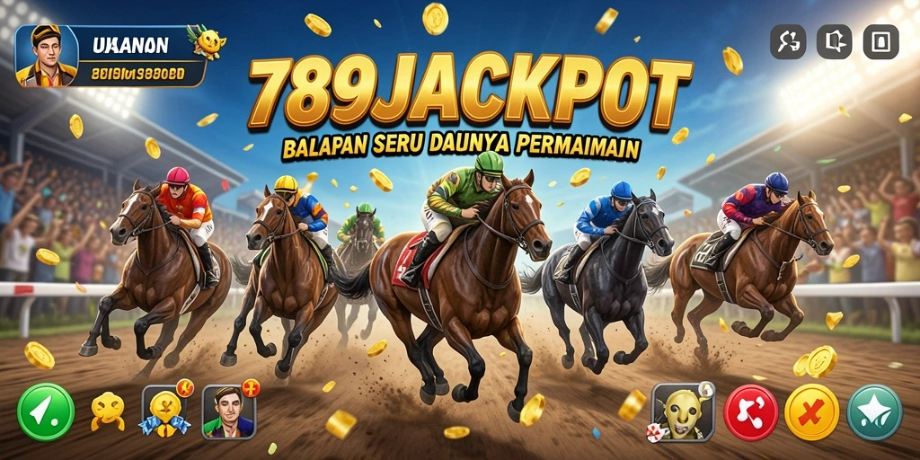 Screenshot utama menampilkan aksi balap mendebarkan di 789JACKPOT.