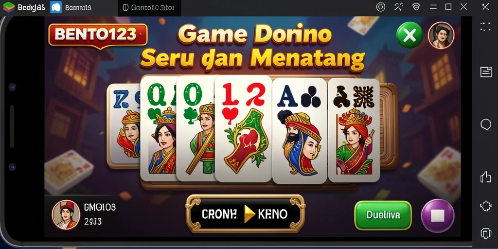 Tampilan gameplay BENTO123 yang seru dan interaktif.