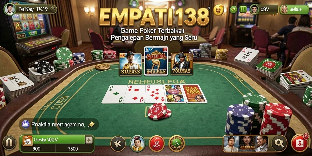 Tampilan menarik dari gameplay Poker di EMPATI138.