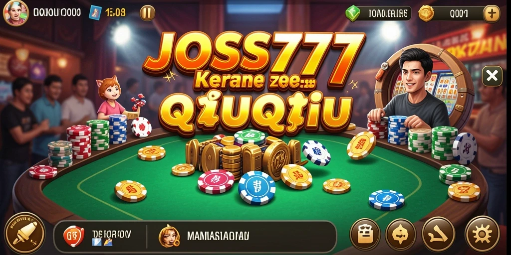 Tampilan gameplay seru dari JOSS777 yang penuh strategi QiuQiu.