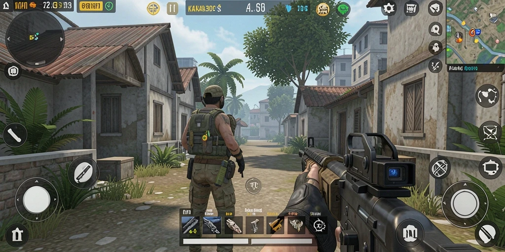 Tampilan gameplay KAKA303 dengan aksi TPS yang seru.