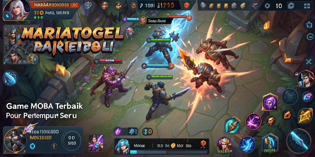 Tangkapan layar gameplay seru MARIATOGEL saat pertempuran tim berlangsung.
