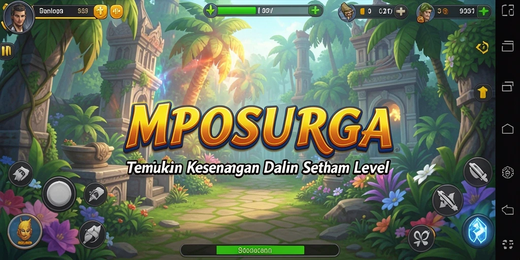 Screenshot gameplay MPOSURGA dengan karakter beraksi di level yang menantang.