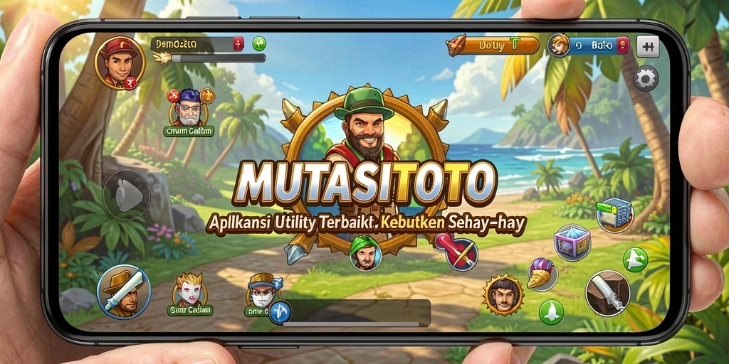 Screenshot utama aplikasi MUTASITOTO menunjukkan antarmuka yang ramah pengguna.