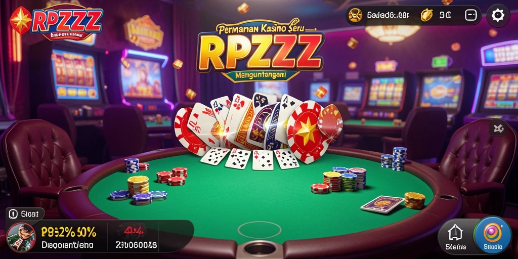 Tampilan gameplay seru RPZZZ dengan grafis menarik dan fitur bonus.